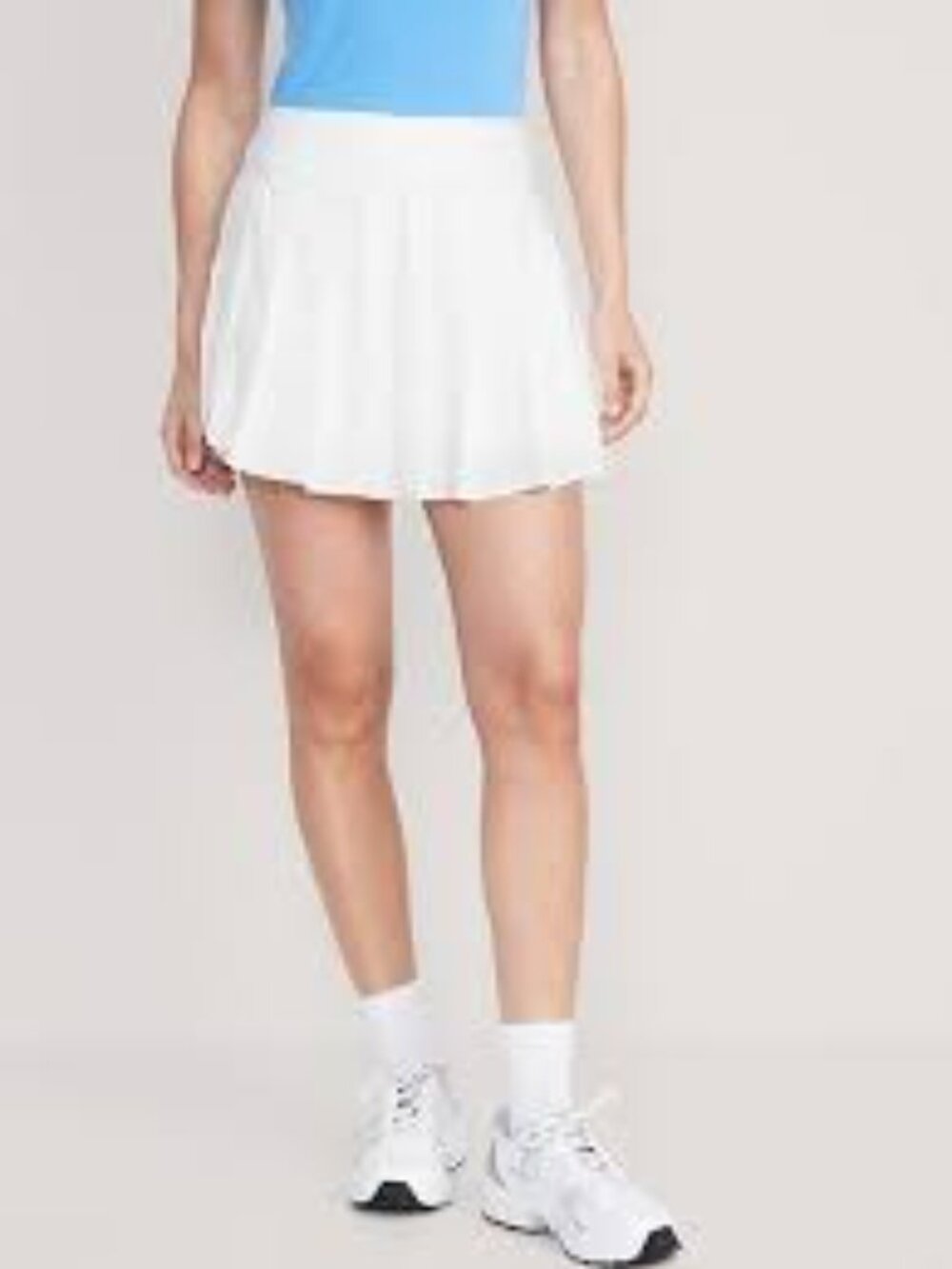 White Pleated Tennis Skirt